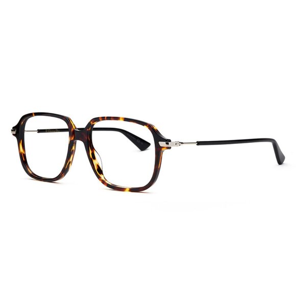 NEW AUTHENTIC DIORESSENCE 19 0SCL 00 HAVANA YELLOW SQUARE WOMEN DIOR EYEGLASSES - Picture 1 of 3